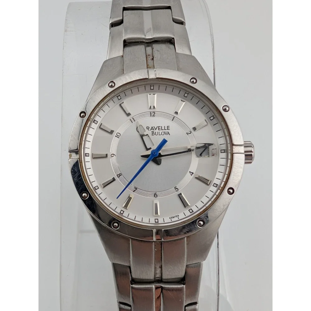 Caravelle By Bulova Watch Women 25mm Case Silver 7.75
